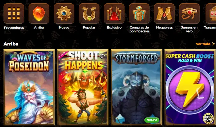 AmunRa Casino Espana category games